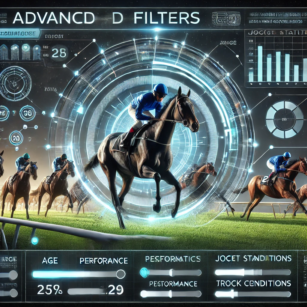 Filtres avancés de sélection des chevaux, drivers et entraîneurs dans le logiciel Dataturf